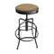 Holland Bar Stool Co Adjustable Stool, Clear Coat Finish, Canter Sand Seat 910CL013 - alternate 1